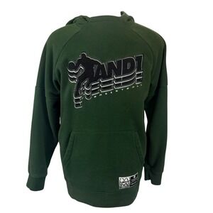 AND1 Basketball Hoodie Green Pullover Y2K Streetwear Skate Athletic Mens L